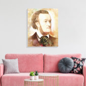 Richard Wagner op Canvas - Waterverf stijl Afdruk (Insitu (Woonkamer))
