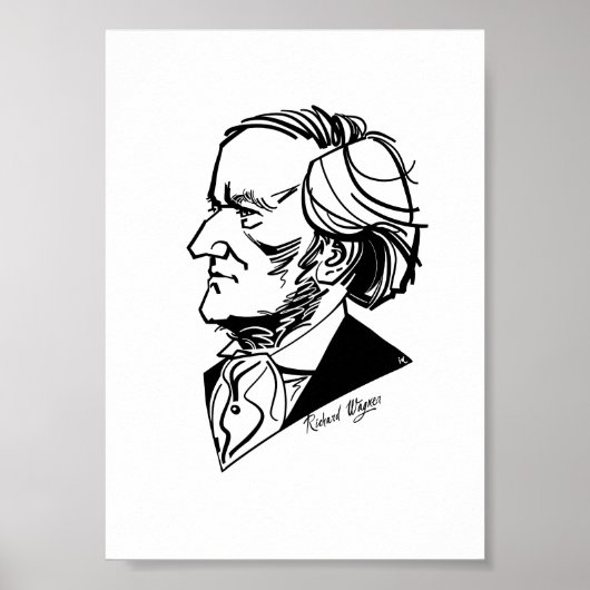 Richard Wagner Poster (Voorkant)
