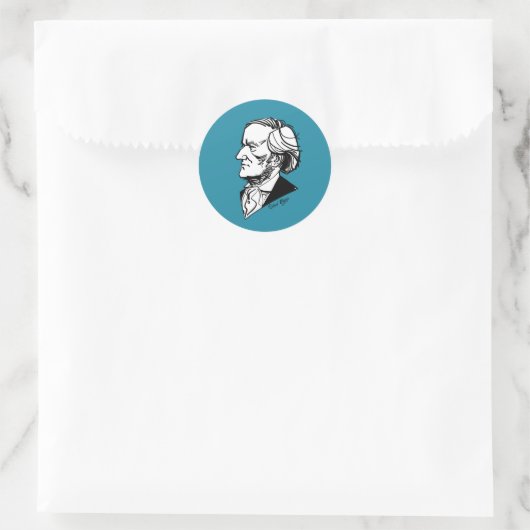 Richard Wagner Ronde Sticker (Tas)