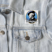 Richard Wagner Vierkante Button 5,1 Cm (In situ)