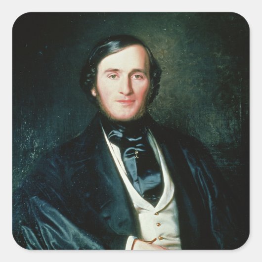 Richard Wagner Vierkante Sticker (Voorkant)