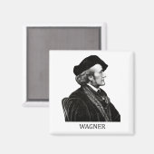 Richard Wagner, zwart Magneet (Voorkant / Achterkant)