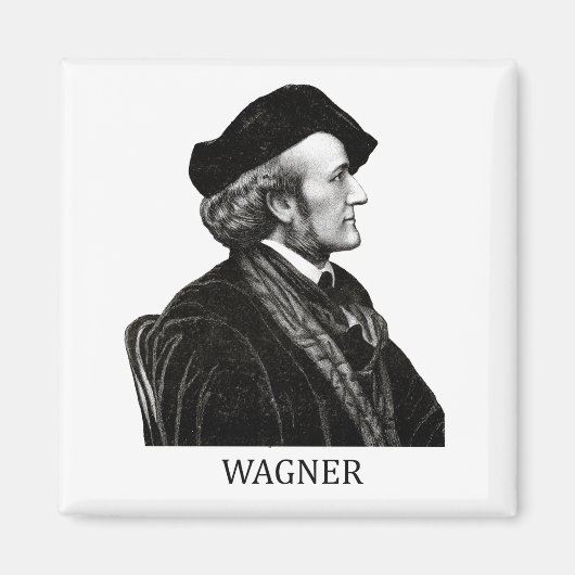 Richard Wagner, zwart Magneet (Voorkant)