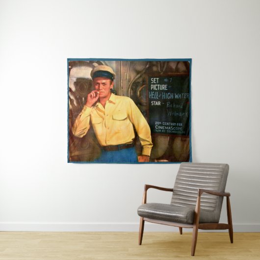Richard Widmark ad voor Hell and High Water Wandkleed (In Situ (horizontaal))
