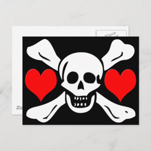 Richard Worley-Hearts Briefkaart (Voorkant / Achterkant)