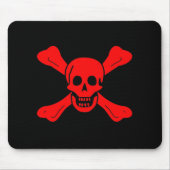 Richard Worley red skull mousepad Muismat (Voorkant)