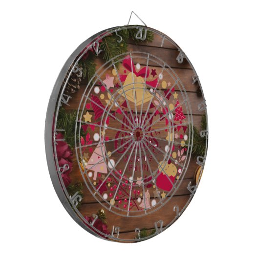 Richard's Family Merry Christmas Dartboard Dartbord (Voorkant Links)
