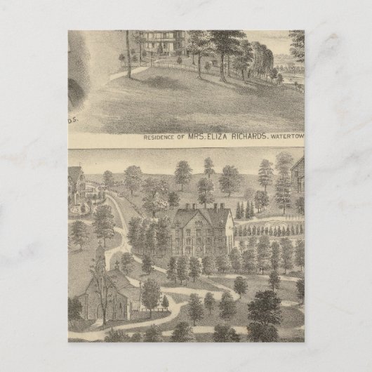 Richards residentie, Watertown Nashotah House Briefkaart (Voorkant)