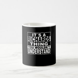 RICHARDS Surname Personalized Gift Koffiemok