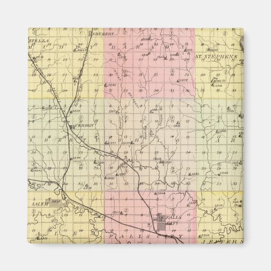Richardson County, Nebraska Magneet (Voorkant)