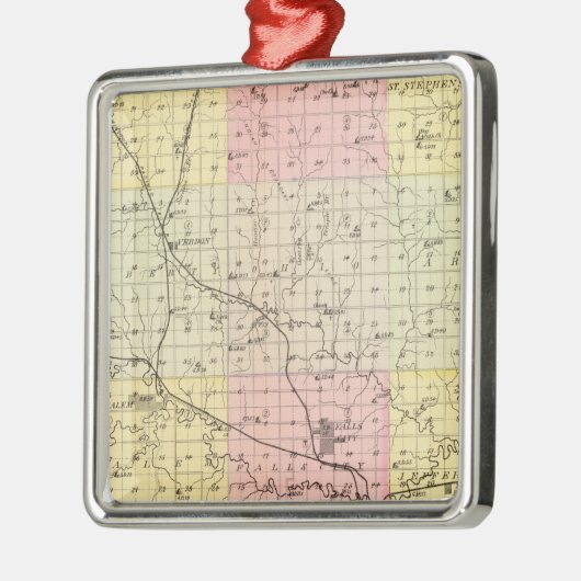 Richardson County, Nebraska Metalen Ornament (Links)