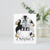 Richardson Family Crest Briefkaart (Staand voorkant)