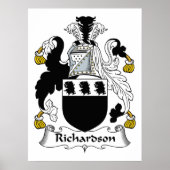 Richardson Family Crest Poster (Voorkant)