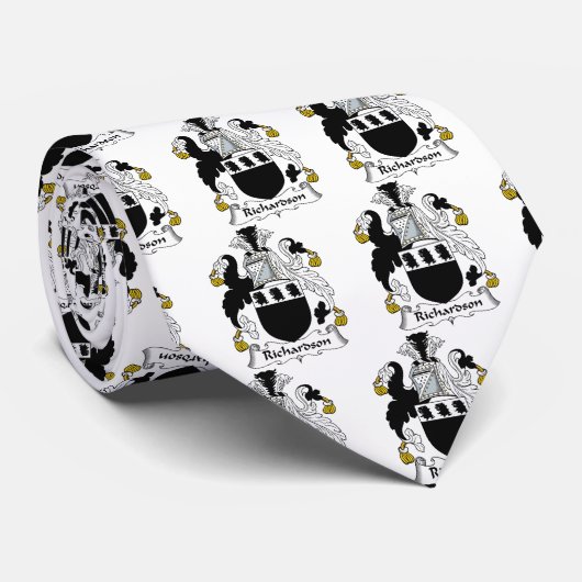 Richardson Family Crest Stropdas (Opgerold)