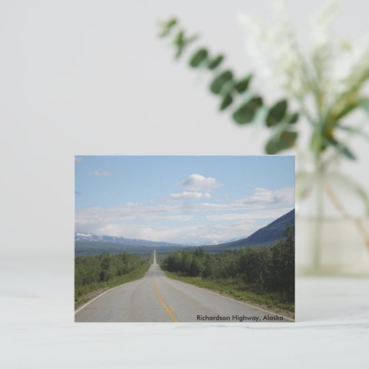 Richardson Highway, Alaska Briefkaart (Staand voorkant)