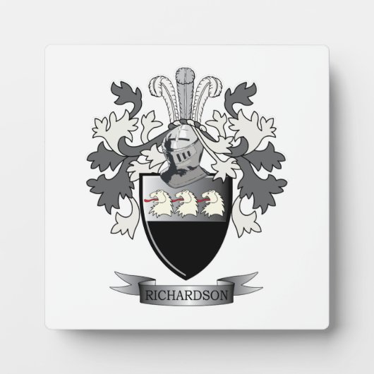 Richardson wapenschild fotoplaat (Voorkant)