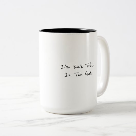 Richardson's Columbian Brown Squirrel Custom Name Tweekleurige Koffiemok (Voorkant rechts)