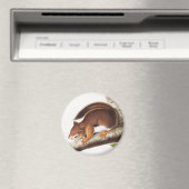 Richardson's Columbian Squirrel Illustratie Magneet (Insitu (Vaatwasser))