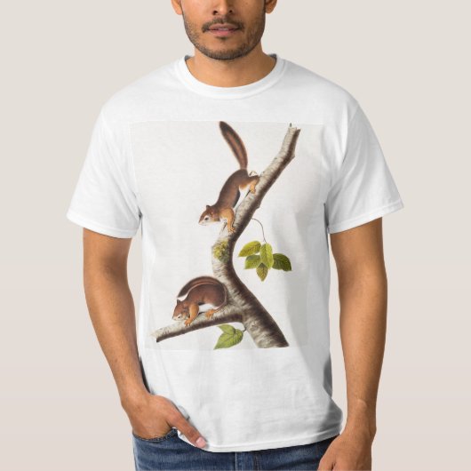Richardson's Columbian Squirrel Illustratie T-shirt (Voorkant)