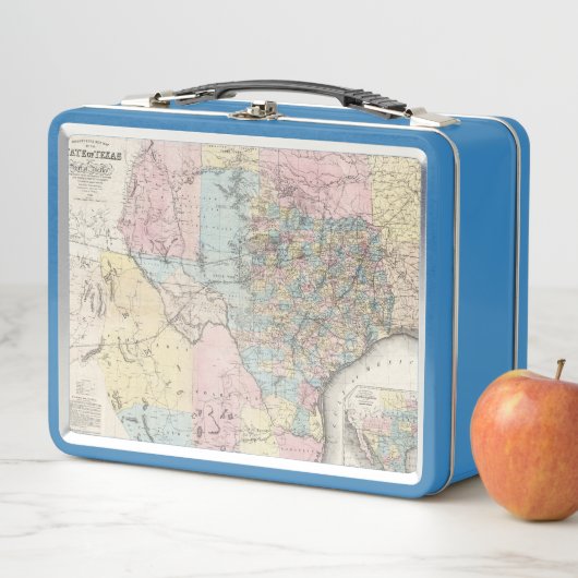 Richardson's nieuwe kaart van de staat Texas (In situ)