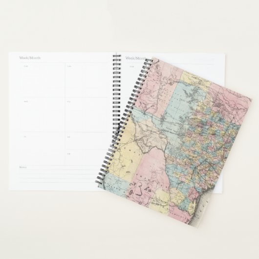 Richardson's nieuwe kaart van de staat Texas Planner (Display)