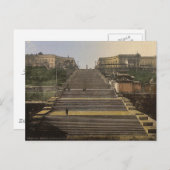 Richelieu Stair, Odessa, Rusland (Oekraïne) c Briefkaart (Voorkant / Achterkant)
