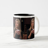 Richel's Perfect Brew: Sip, Smile, Repeat! Tweekleurige Koffiemok (Voorkant rechts)