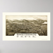Richfield Springs, NY Panoramic Map - 1886 Poster (Voorkant)