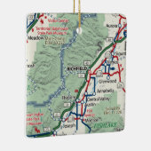 Richfield Utah Map Keramisch Ornament (Rechts)