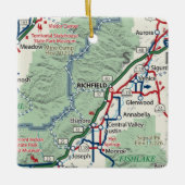 Richfield Utah Map Keramisch Ornament (Voorkant)