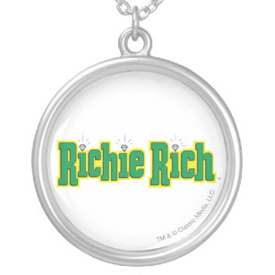 Richie Rich Logo - Kleur Zilver Vergulden Ketting