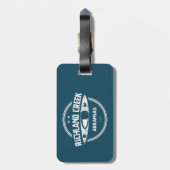 Richland Creek Arkansas Kayaking Bagagelabel (Achterkant verticaal)