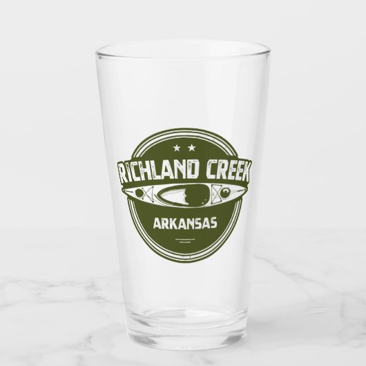 Richland Creek Arkansas Kayaking Glas (Voorkant)