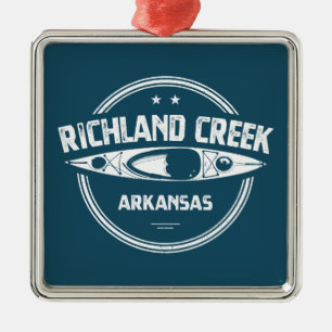 Richland Creek Arkansas Kayaking Metalen Ornament