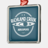 Richland Creek Arkansas Kayaking Metalen Ornament (Links)