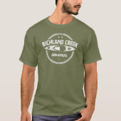 Richland Creek Arkansas Kayaking T-shirt (Voorkant)