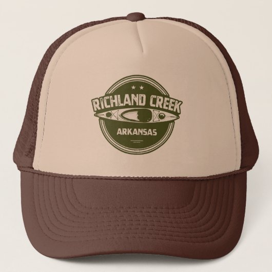 Richland Creek Arkansas Kayaking Trucker Pet (Voorkant)