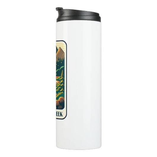 Richland Creek Arkansas Kleuren Thermosbeker (Geroteerd rechts)