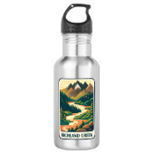 Richland Creek Arkansas Kleuren Waterfles (Voorkant)