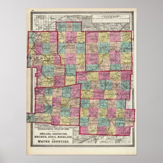 Richland en Wayne County Poster (Voorkant)
