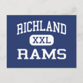 Richland - Rams - High - Johnstown Pennsylvania Briefkaart (Voorkant)