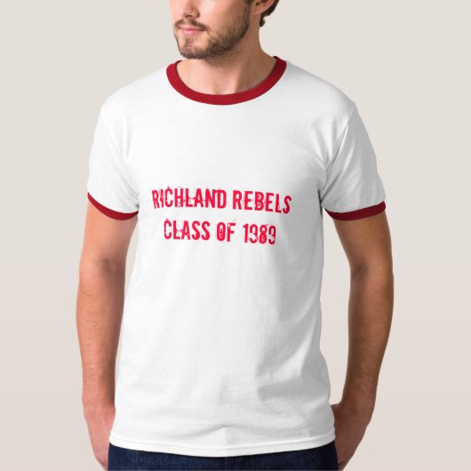 Richland Rebels Class of 1989 T-shirt (Voorkant)