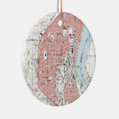 Richland Washington Map (1992) Keramisch Ornament (Rechts)