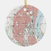 Richland Washington Map (1992) Keramisch Ornament (Voorkant)