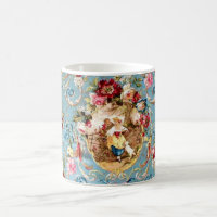 Richloom Fragonard Cornflower Blue Frans land 