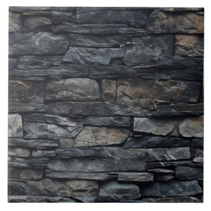 Richly Layered Stone Wall Tegeltje
