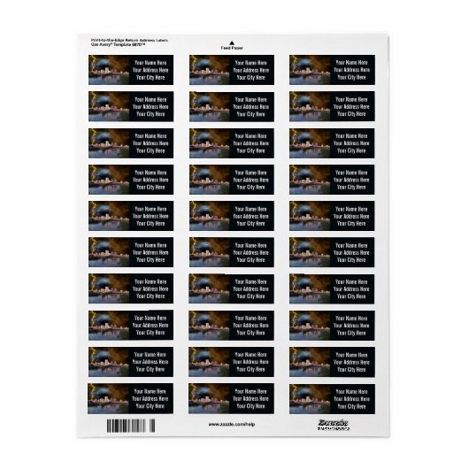 Richmond Adresetiketten Etiket (Full Sheet)