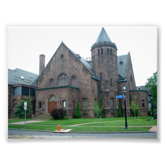 Richmond Avenue Methodist Church Buffalo NY Foto Afdruk (Voorkant)