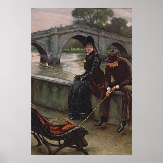 Richmond Bridge, c.1878 Poster (Voorkant)