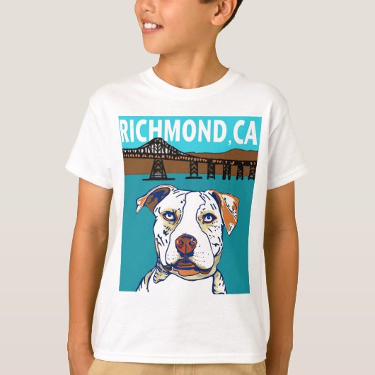 Richmond, CA Mutt T-shirt (Voorkant)